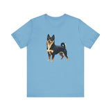 Black & Tan Shiba Inu --  Unisex Jersey Short Sleeve Tee