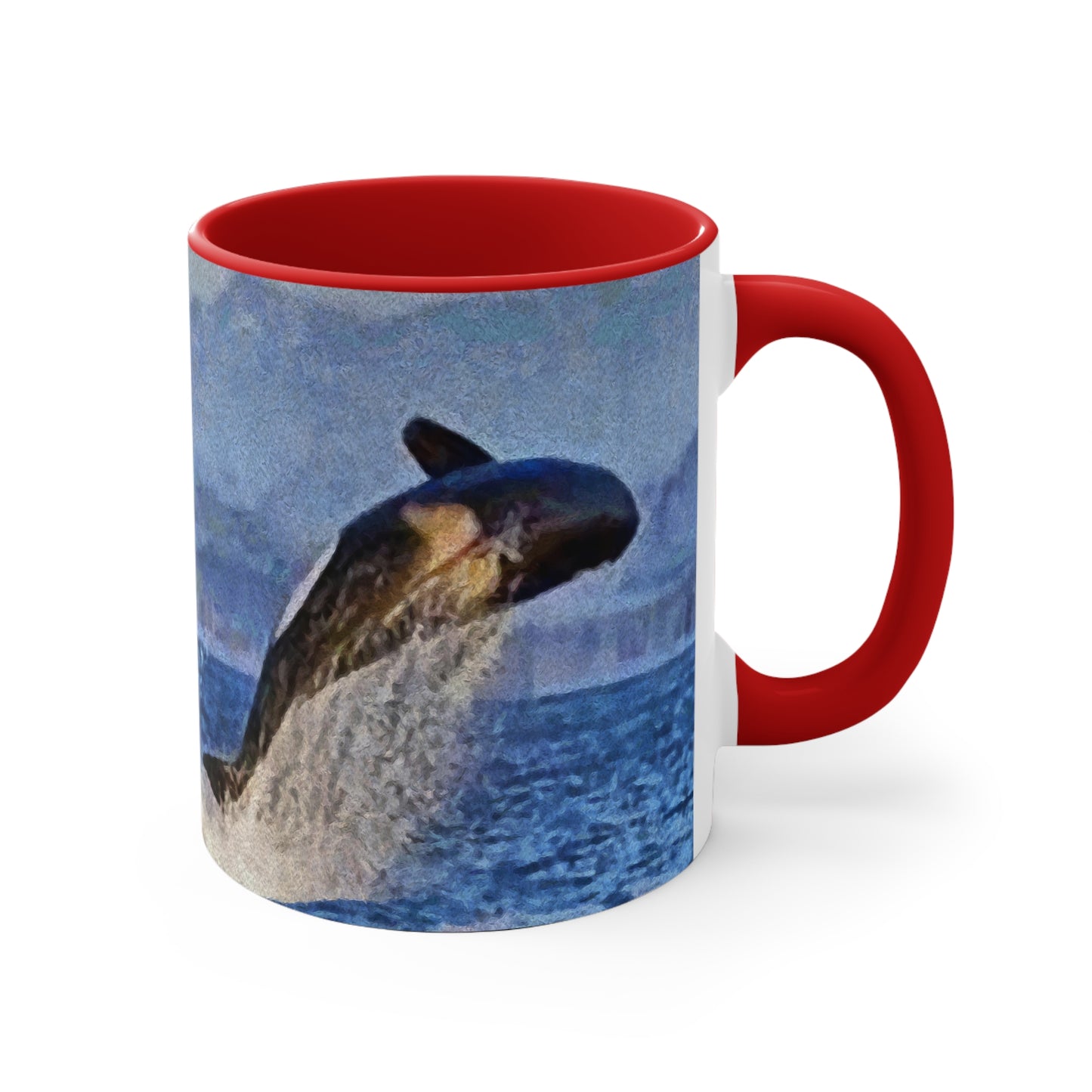 Whale - 'Leviathan' Accent Coffee Mug, 11oz