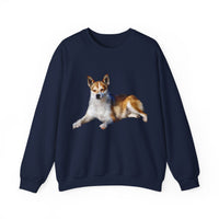 Norwegian Lundehund Unisex 50/50 Crewneck Sweatshirt by DoggyLips™