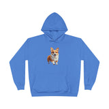 Welsh Corgie Puppy - Unisex Fleece Lined Pullover Hoodie Sweatshirt