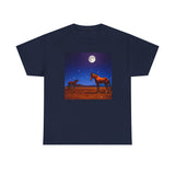 Horses in the Moonlight - Unisex Heavy Cotton Tee