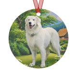 Hungarian Kuvasz Metal Ornaments