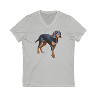 Majestic Transylvanian Scent Hound Unisex Jersey Short Sleeve V-Neck Tee