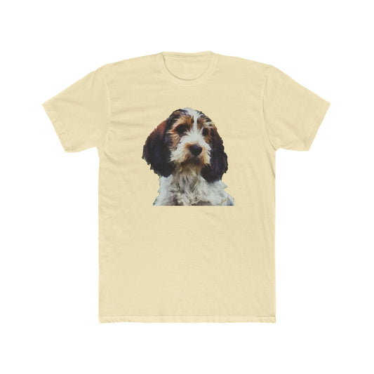 Petit Basset Griffon Vendéen Men's Fitted Cotton Crew Tee