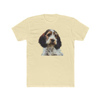 Petit Basset Griffon Vendéen Men's Fitted Cotton Crew Tee