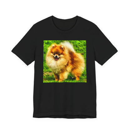 Pomeranian 'Pom Pom' Unisex Jersey Short Sleeve Tee