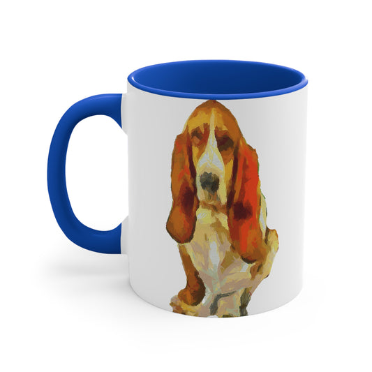 Basset Hound 'Lautrec' Accent Coffee Mug - A Touch of Elegance