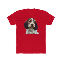 Petit Basset Griffon Vendéen Men's Fitted Cotton Crew Tee