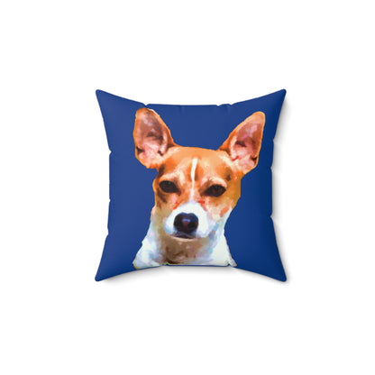 Rat Terrier - Spun Polyester Throw Pillow