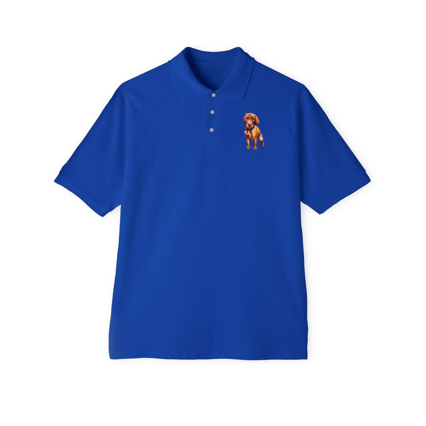 Hungarian Vizsla Puppy Piqué Polo Shirt