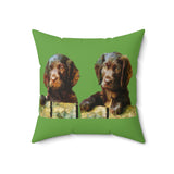Boykin Spaniels Spun Polyester Throw Pillow