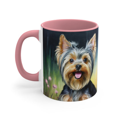 Yorkie #3 11oz Ceramic Accent Mug