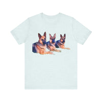 German Shepherd Trio Classic Jersey Short Sleeve Tee