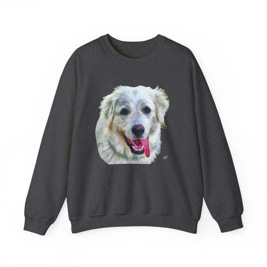 Great Pyrenese 'Heidi' Unisex 50/50  Crewneck Sweatshirt