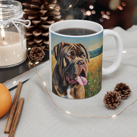 Neopolitan Mastiff Ceramic Mug 11oz
