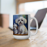 Maltese Puppies Ceramic Mug - Delightful Customizable Sips