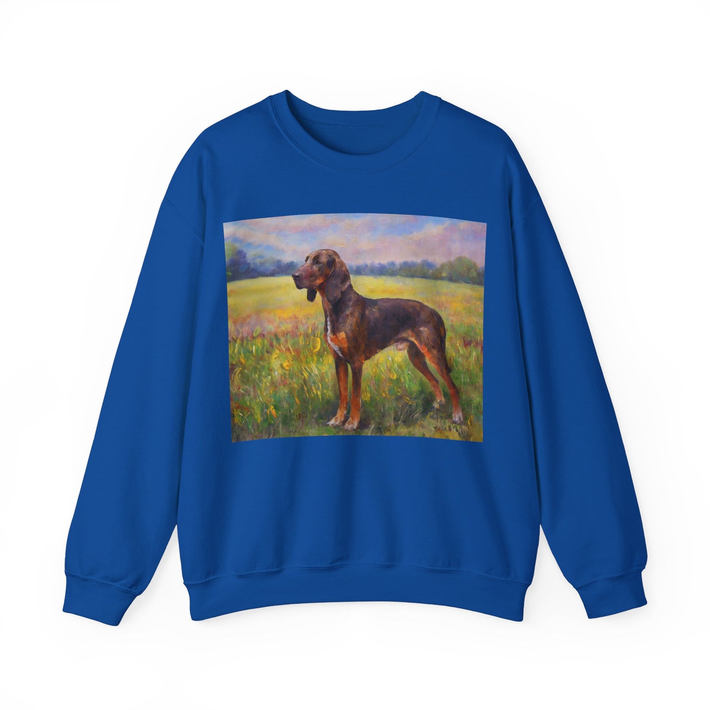 Plott Hound - 50/50 Crewneck Sweatshirt