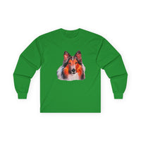 Rough Coated Collie Unisex Cotton Long Sleeve Tee