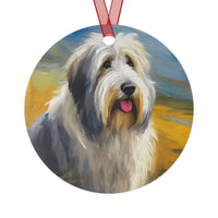 Old English Sheepdog Metal Ornaments