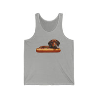 Dachshund Delight Unisex Jersey Tank Top