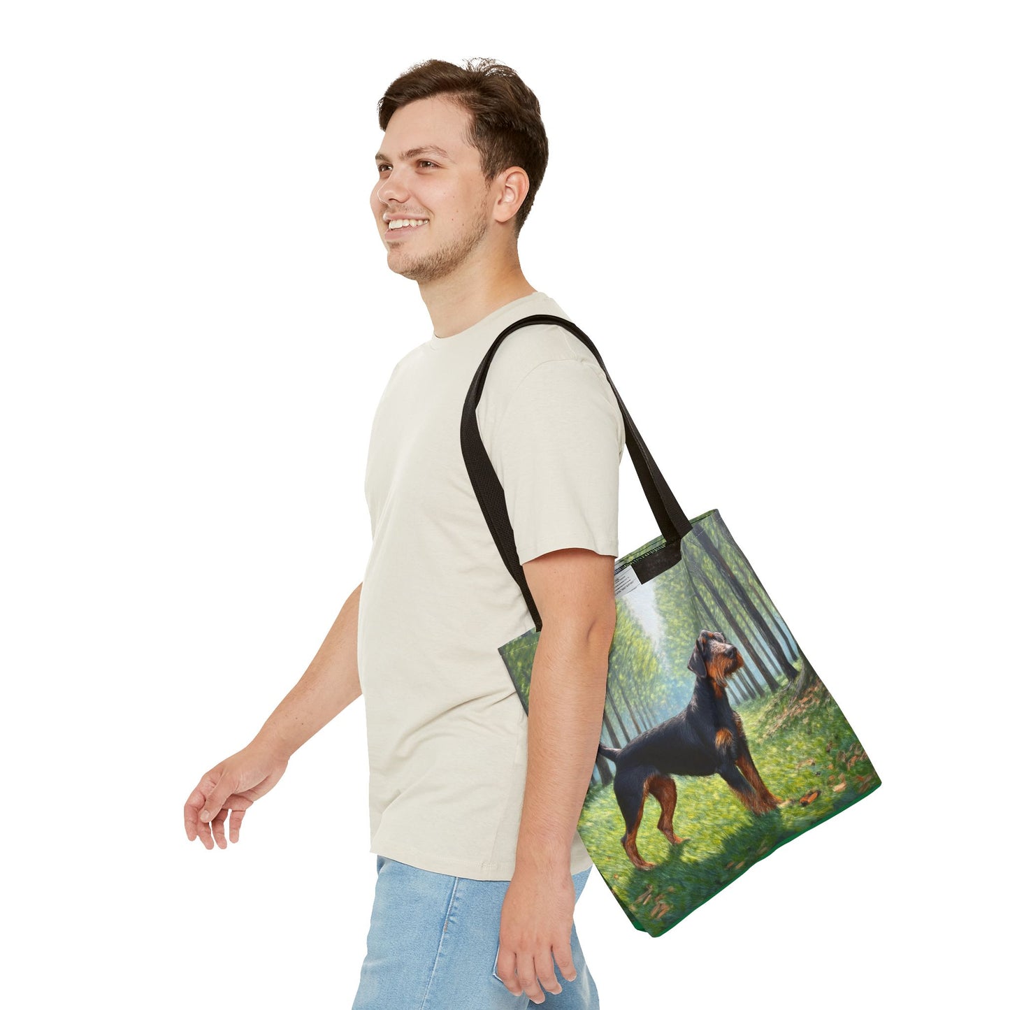 Jagdterrier Polyester Tote Bag: A Hunter's Companion
