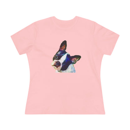 Boston Terrier 'Skipper' Women's Relaxed Fit Cotton Tee