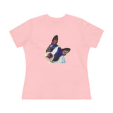 Boston Terrier 'Skipper' Women's Relaxed Fit Cotton Tee