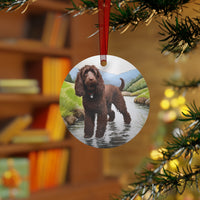 Irish Water Spaniel Metal Ornaments