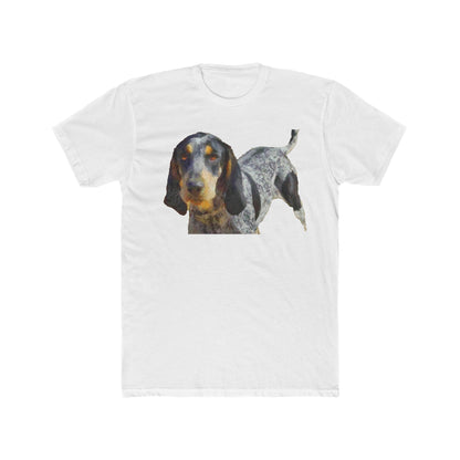 Bluetick Coonhound Men's Fitted Cotton Crew Tee