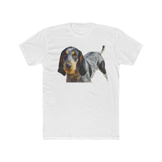 Bluetick Coonhound Men's Fitted Cotton Crew Tee