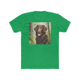 Curly Coated Retriever Men's Cotton Crew Tee