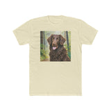 Curly Coated Retriever Men's Cotton Crew Tee