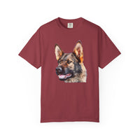 German Shepherd 'Hans' Unisex Relaxed Fit Garment-Dyed T-shirt