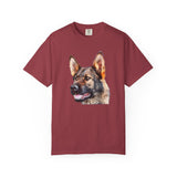 German Shepherd 'Hans' Unisex Relaxed Fit Garment-Dyed T-shirt
