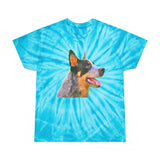 Blue Heeler - 'Percy' Unisex Cotton Tie-Dye Tee, Cyclone