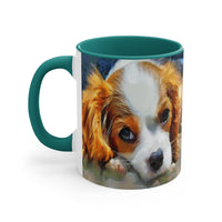 King Charles Spaniel Puppy - Accent Coffee Mug, 11oz
