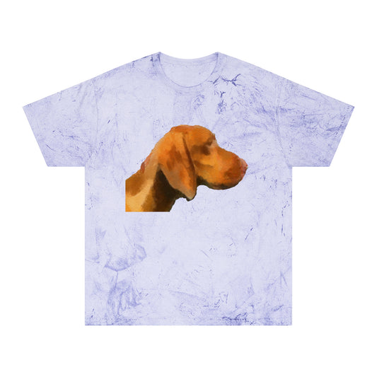 Hungarian Vizsla 'Bela' Unisex Cotton  -  Color Blast T-Shirt