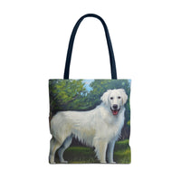 Slovensky Cuvac Polyester Tote Bag (AOP) – Your Pawsitive Companion
