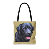 Black Labrador Retriever - Spun Polyester Tote Bag - 3 Sizes