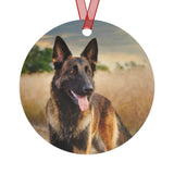 Dutch Shepherd Metal Ornaments