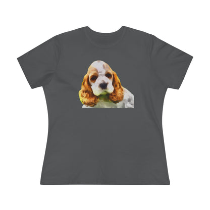Cocker Spaniel 'Hogan' Women's Relaxed Fit Cotton Tee