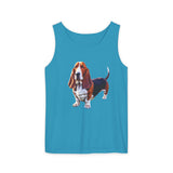 Basset Hound  --  Unisex Relaxed Fit Garment-Dyed Tank Top