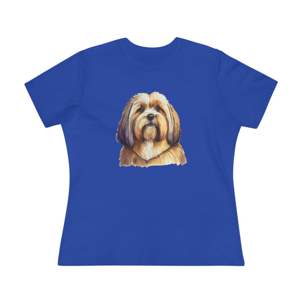 Lhasa Apso  Women's Relaxed Fit Cotton Tee