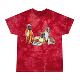 Boxer Quartet - Unisex Cotton Tie-Dye Tee, Crystal  -