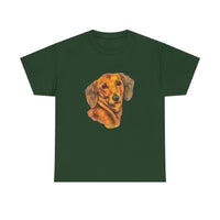 Dachshund 'Doxie #1' Unisex Heavy Cotton Tee