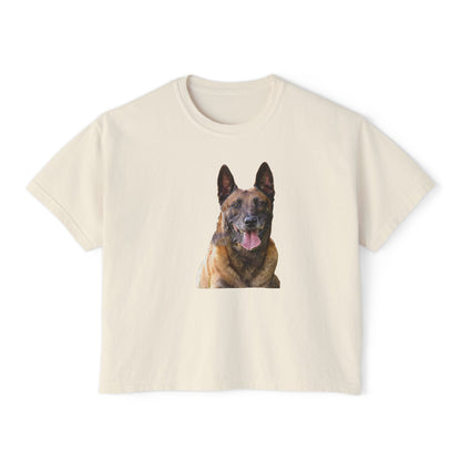 Belgian Malinois Women's Oversized Boxy Tee - Embrace Your Style