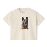 Belgian Malinois Women's Oversized Boxy Tee - Embrace Your Style