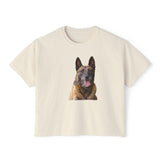 Belgian Malinois Women's Oversized Boxy Tee - Embrace Your Style
