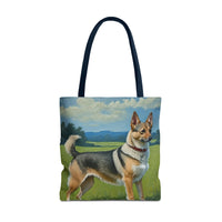 Swedish Vallhund Polyester Tote Bag (AOP) - Unleash Your Inner Voyager