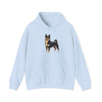 Black & Tan Shiba Inu  -  Unisex 50/50 Hooded Sweatshirt